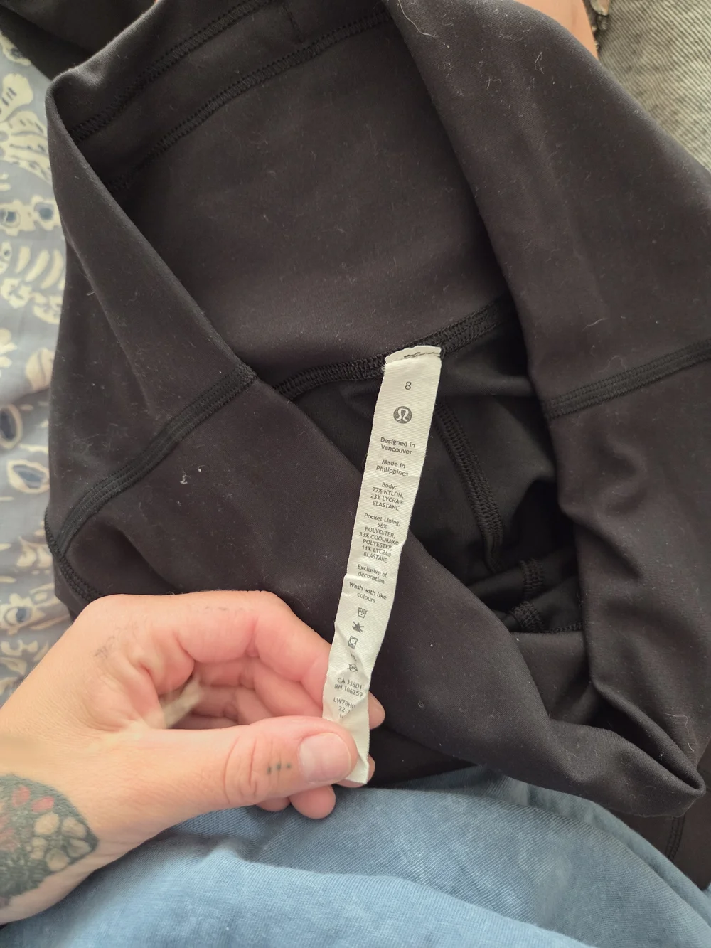 lululemon athletica Black High-Rise Bike Shorts